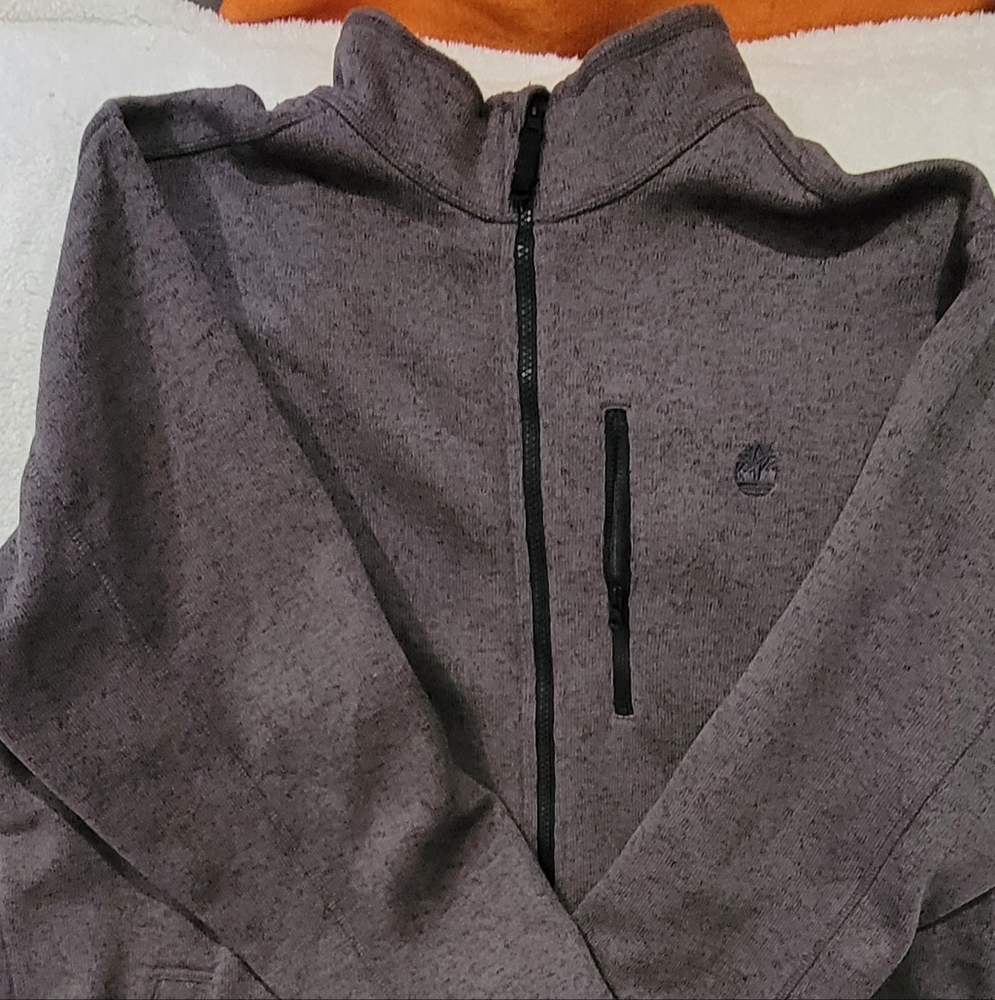 Timberland Vintage Fleece Full Zip Jacket Black With Polartec Men’s - Size XXL